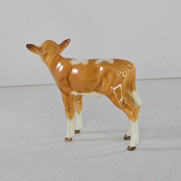 RARE Beswick England Guernsey Calf Baby Cow Figurine Glossy #1249A - Picture 5 of 10